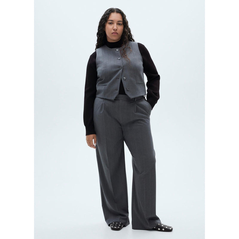 Pantalón de traje de rayas finas - Gris
