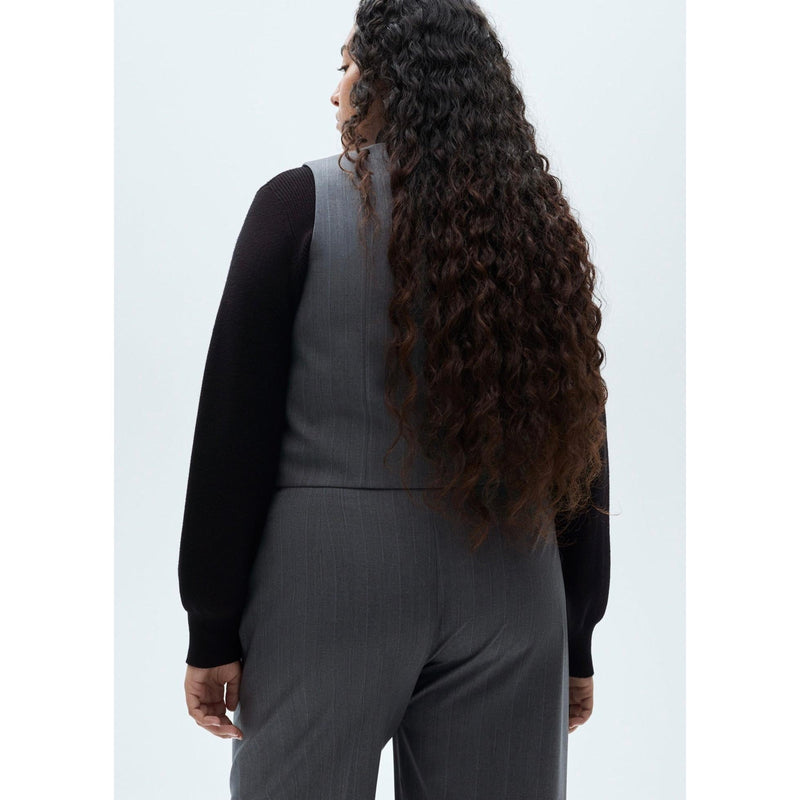 Pantalón de traje de rayas finas - Gris