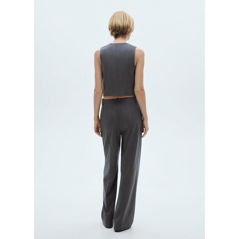 Pantalón de traje de rayas finas - Gris