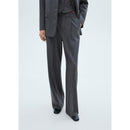 Pantalón de traje de rayas finas - Gris