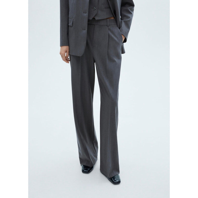 Pantalón de traje de rayas finas - Gris