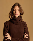 Tube Cachemire Alex - Chocolat - Femme