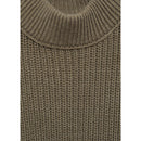 Jersey de punto con detalle de botones - Caqui