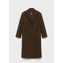 Manteau Laine Vierge Poches - Khaki