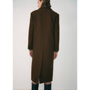 Manteau Laine Vierge Poches - Khaki