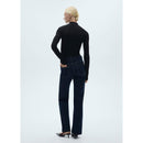 Camiseta con cuello alto - Negro