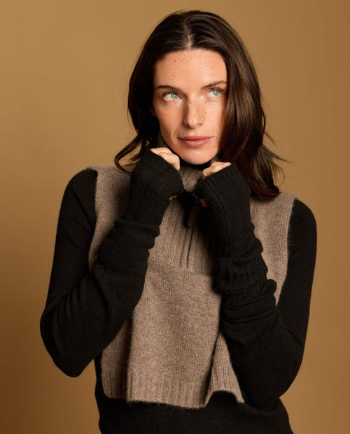 Mitaines Cachemire Martha - Noir - Femme