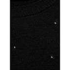 Crop Pull-Over con Strass - Black