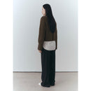 Pull-Over Côtelé Col Montant - Khaki