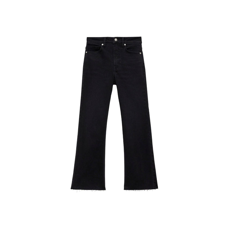 Jean Sienna Flare Crop - Black Denim
