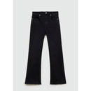 Sienna Flare Crop Jeans - Black Denim