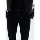 Sienna Flare Crop Jeans - Black Denim