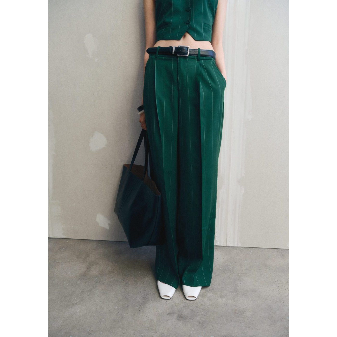 Pantalon Lyocell Rayures