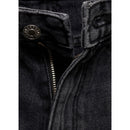 Jeans Rectos De Cintura Normal - Denim Negro