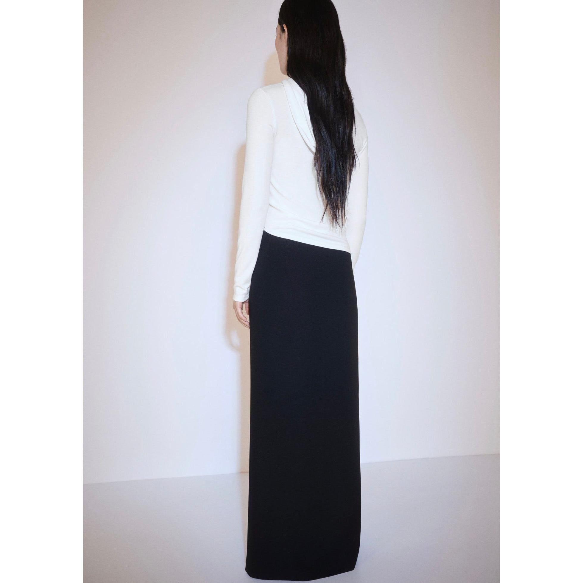 T-Shirt Manches Longues Capuche - Off White