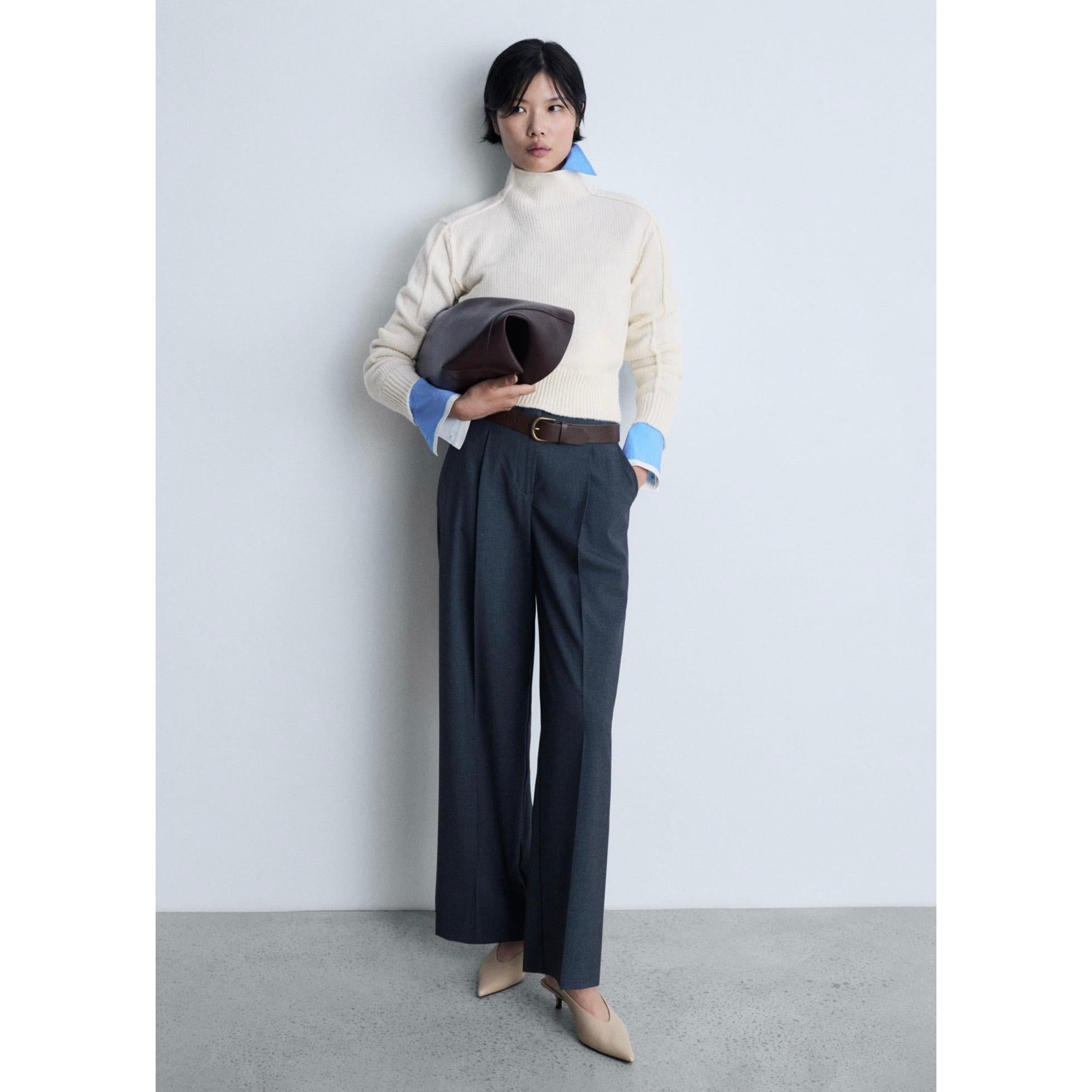 Pull-Over Col Montant Coutures - Ecru