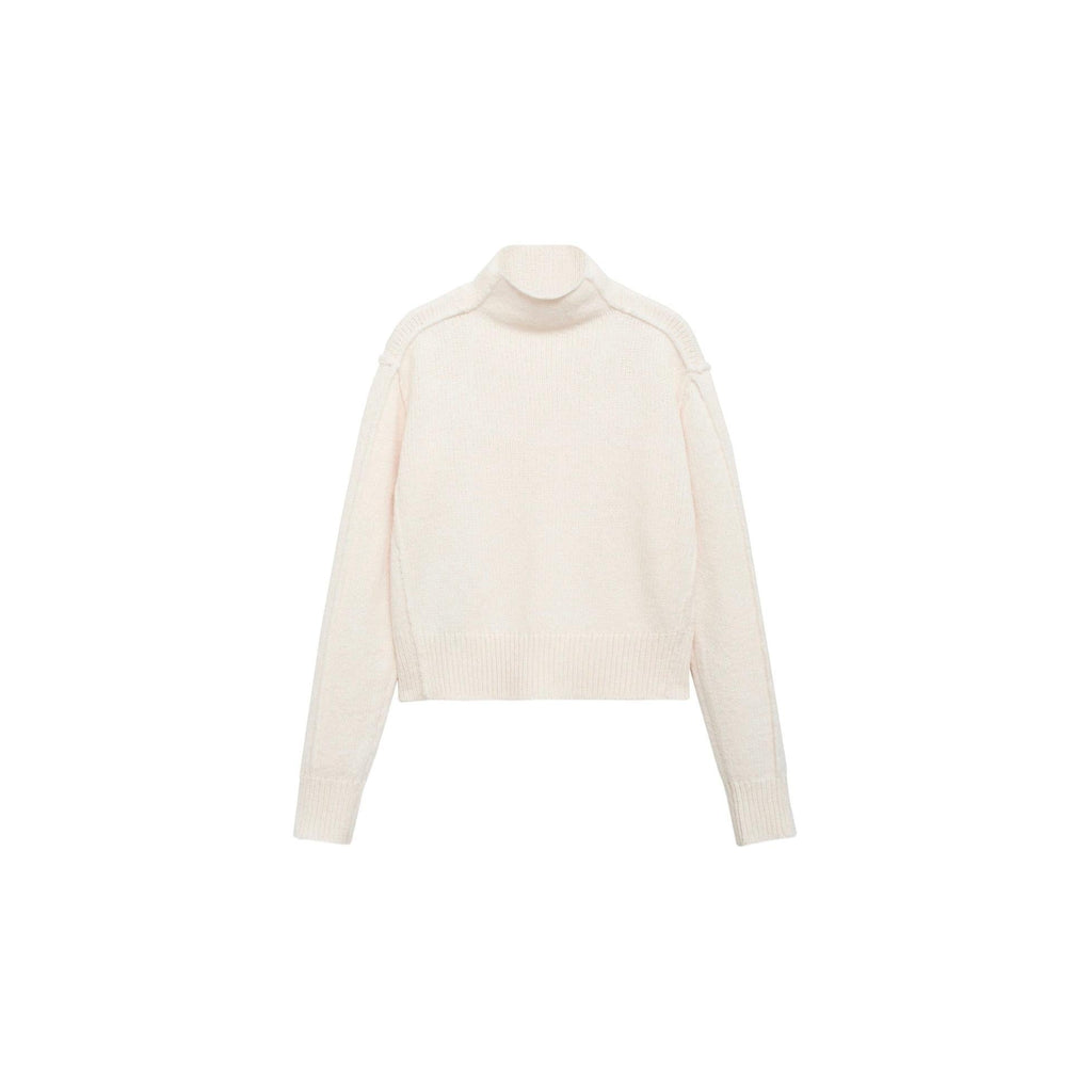 Pull-Over Col Montant Coutures - Ecru