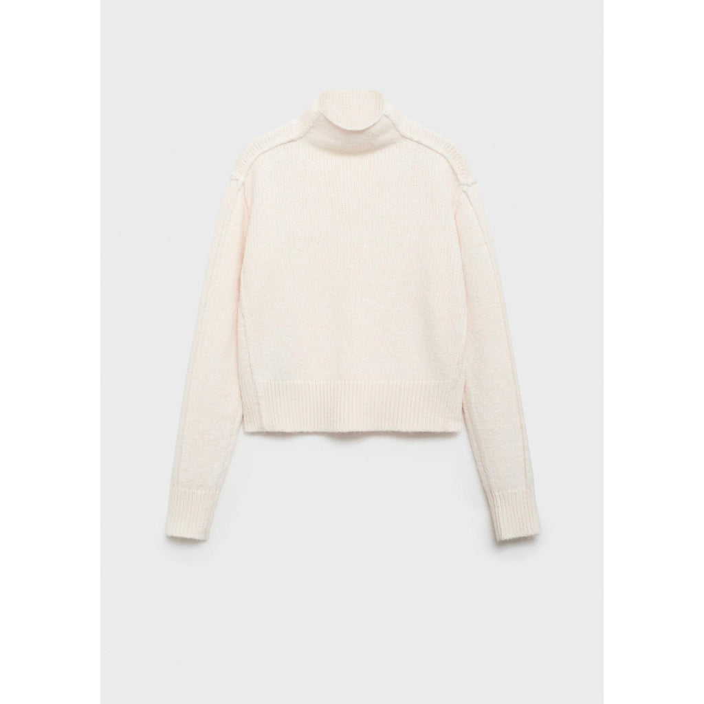 Pull-Over Col Montant Coutures - Ecru