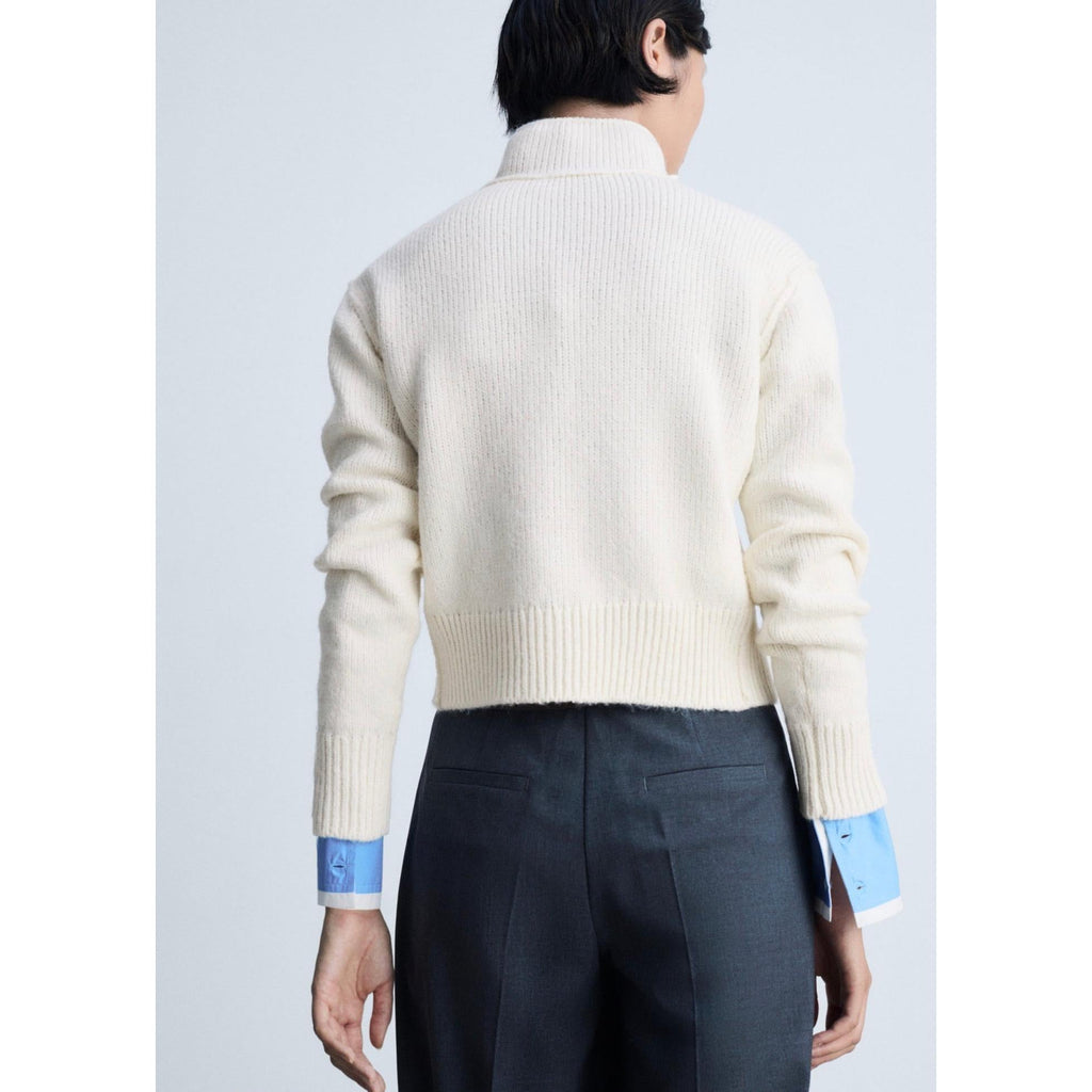 Pull-Over Col Montant Coutures - Ecru