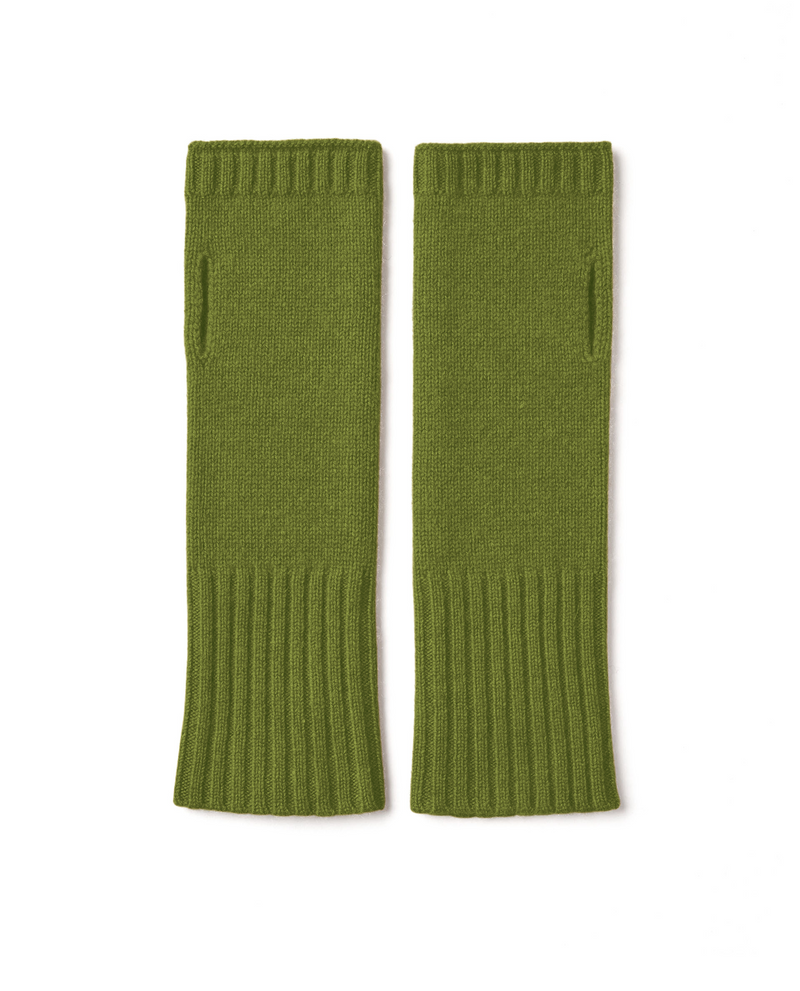 Martha Cashmere Mittens - Olive - Women