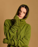 Martha Cashmere Mittens - Olive - Women