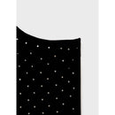 Vestido asimétrico con diamantes de imitación - Negro