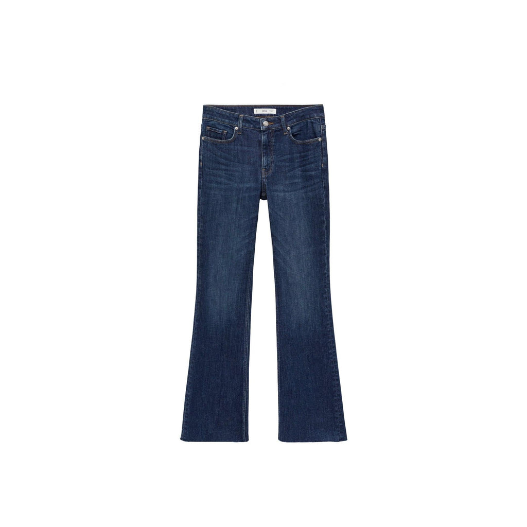 Regular Waist Flare Jeans - Black Denim