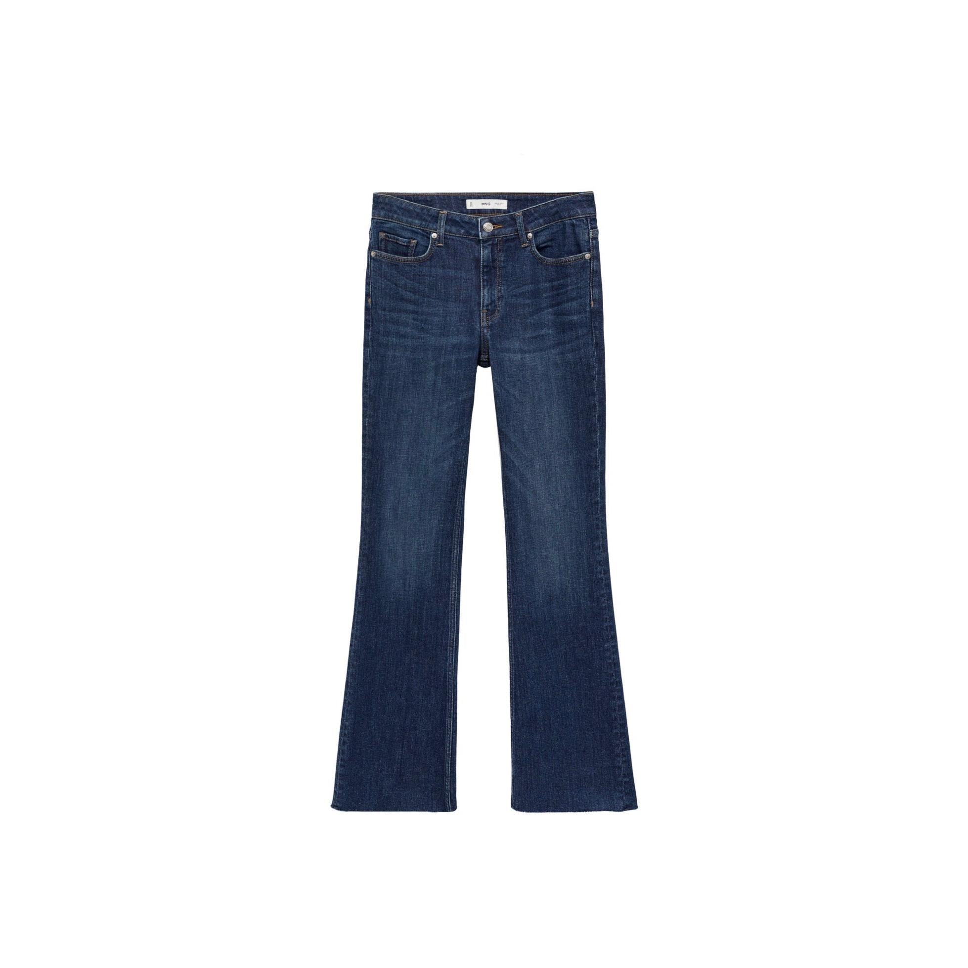 Regular Waist Flare Jeans - Black Denim
