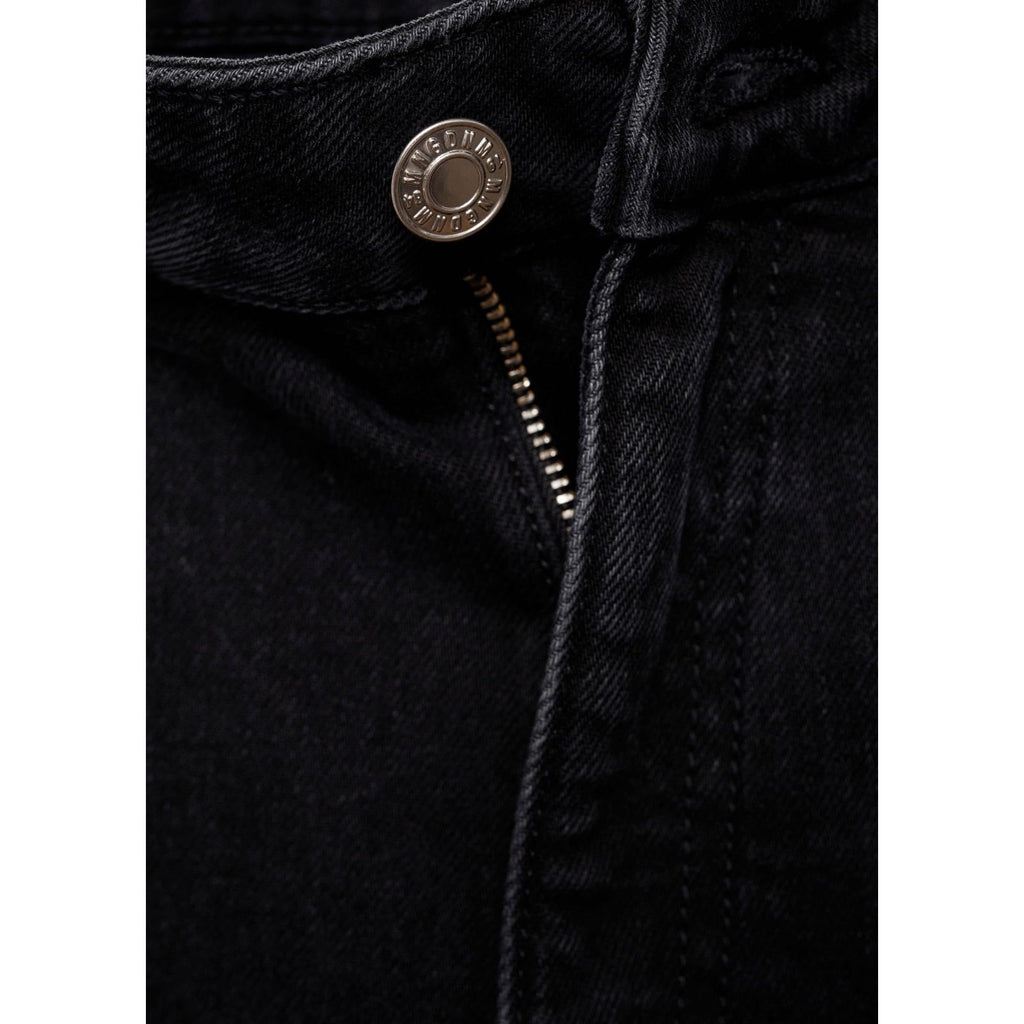Regular Waist Flare Jeans - Black Denim