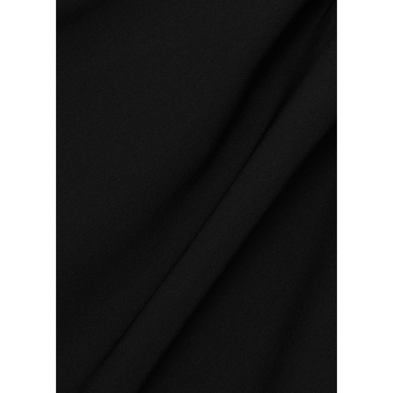 Vestido asimétrico con cinturón - Negro