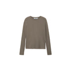 Ribbed Knit T-Shirt - Khaki