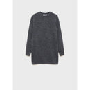 Vestido recto de punto - Gris