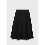 Pleated Midi-Skirt - Black