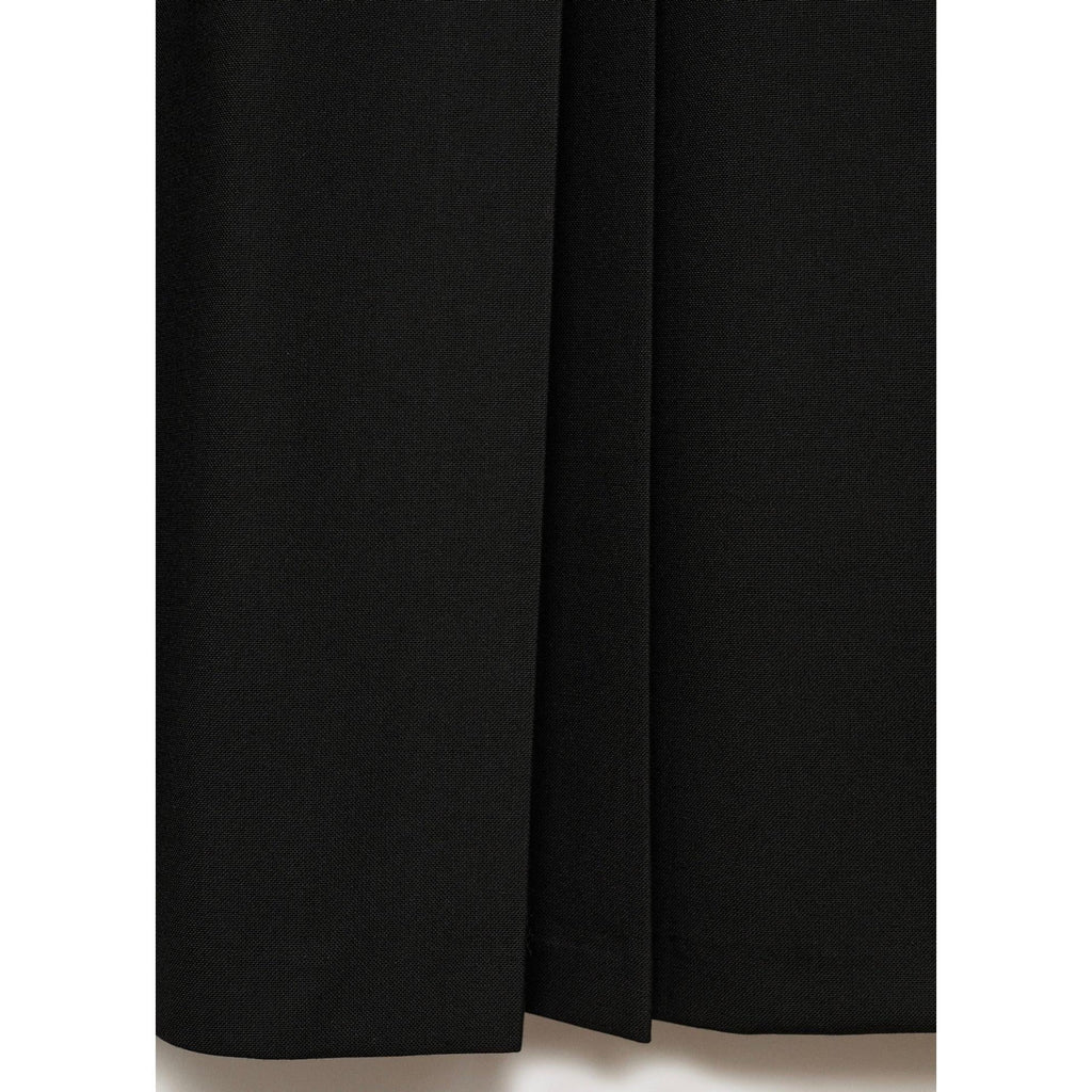 Pleated Midi-Skirt - Black