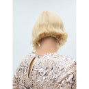 Shoulder Pad Sequin Dress - Silver