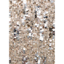 Shoulder Pad Sequin Dress - Silver