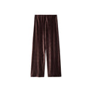 Pantalon Droit En Velours - Burgundy
