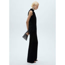 Pantalon Droit En Velours - Black