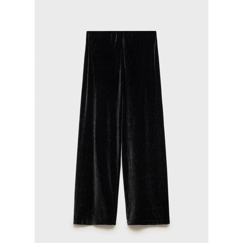 Pantalon Droit En Velours - Black