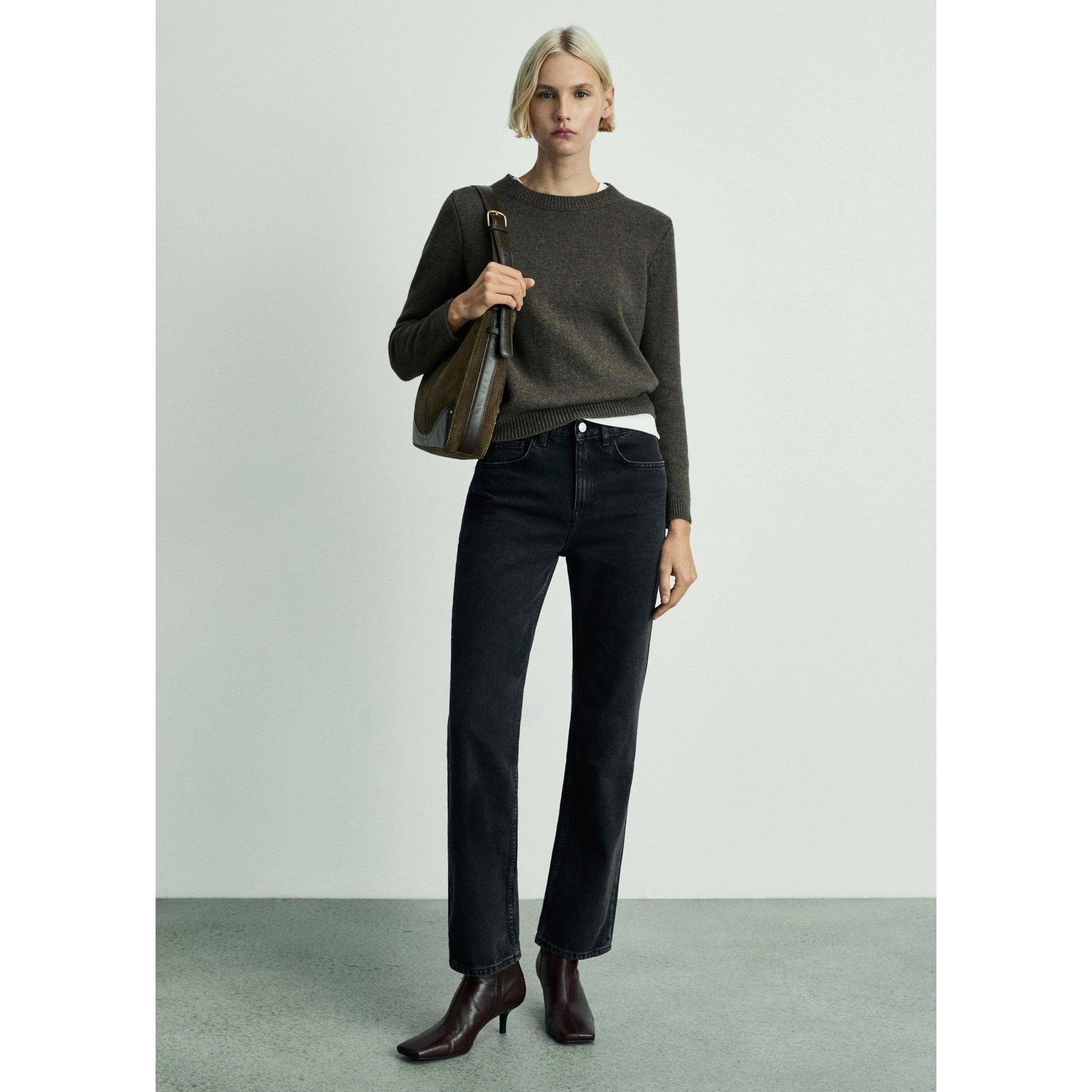 Matilda Straight Leg Jeans - Black Denim