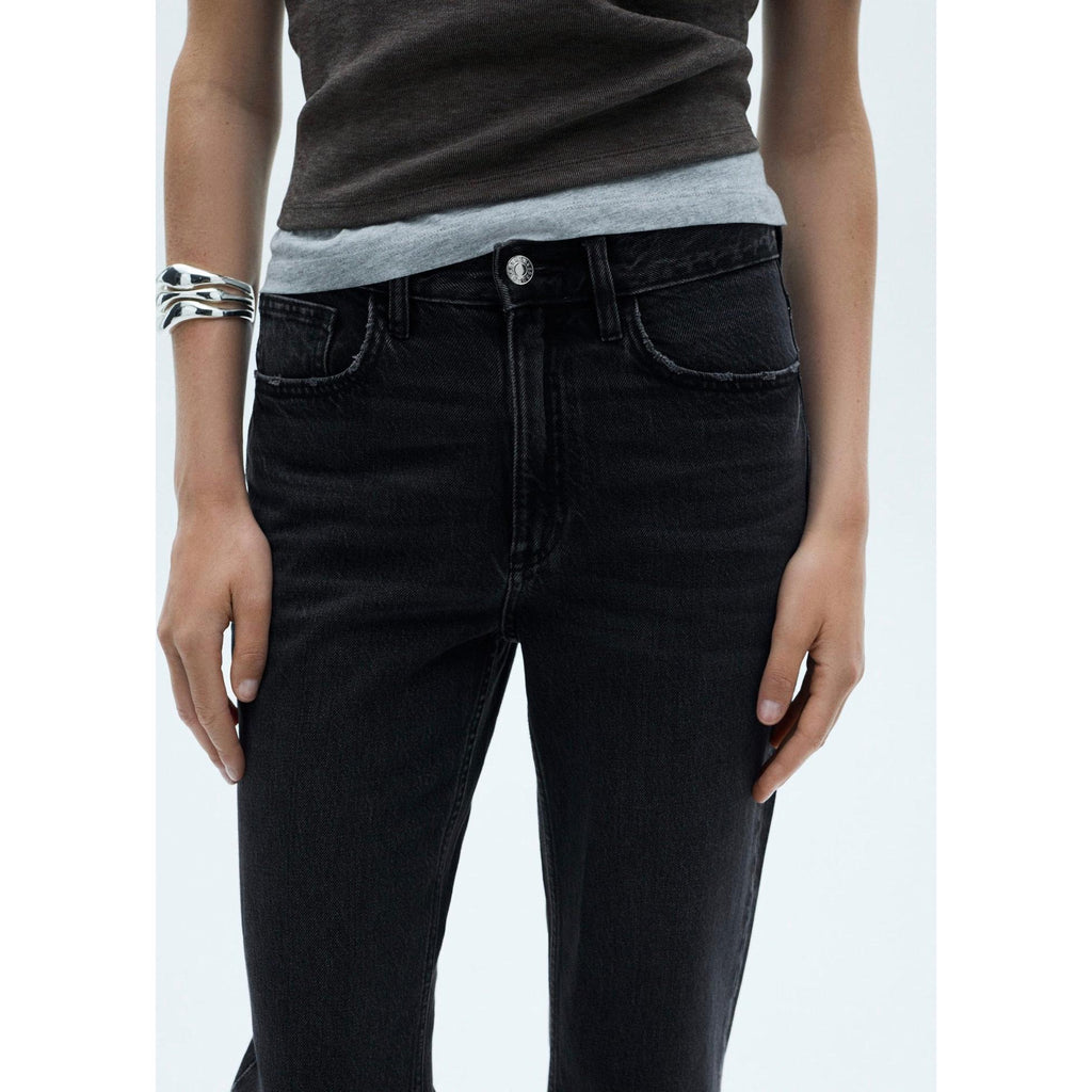 Matilda Straight Leg Jeans - Black Denim