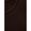 Pull-Over Maille Fine Laine Mélangée - Brown