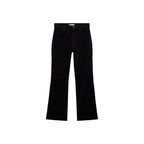 Jean Sienna Flare Crop Velours Côtelé - Black Denim