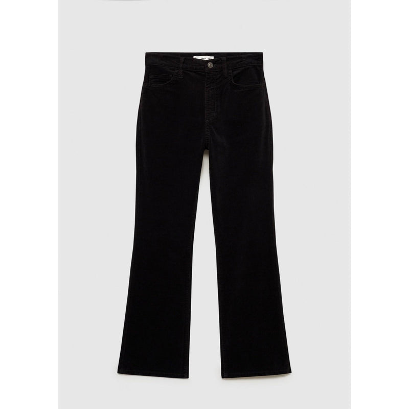 Vaqueros cortos de pana acampanados Sienna - Denim negro