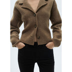 Jean Sienna Flare Crop Corduroy - Black Denim