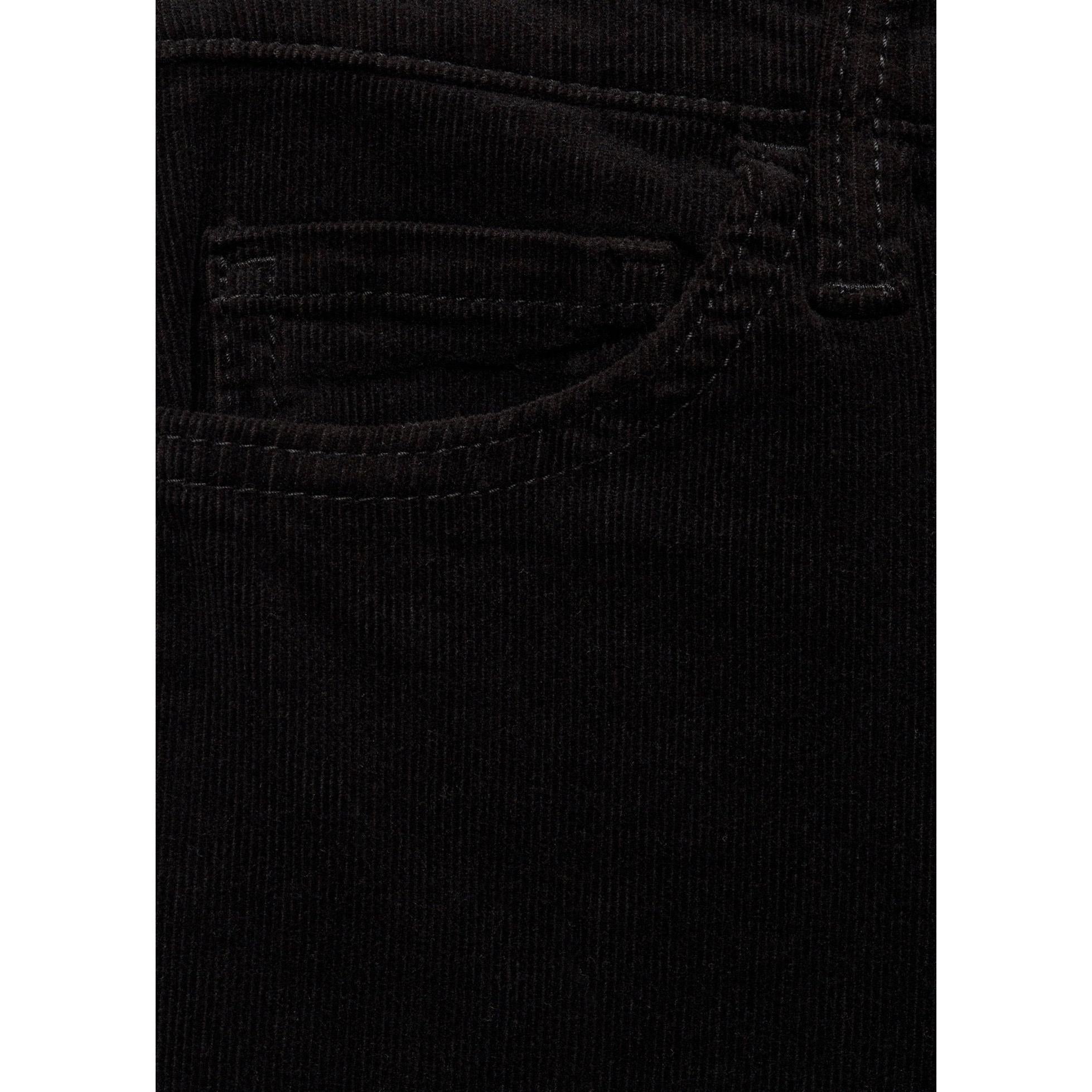 Jean Sienna Flare Crop Velours Côtelé - Black Denim