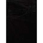 Jean Sienna Flare Crop Corduroy - Black Denim