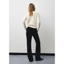Jersey con cuello polo y strass - Crudo
