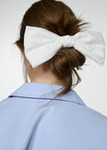 Barrette Broderie - White