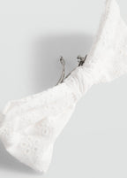Barrette Broderie - White